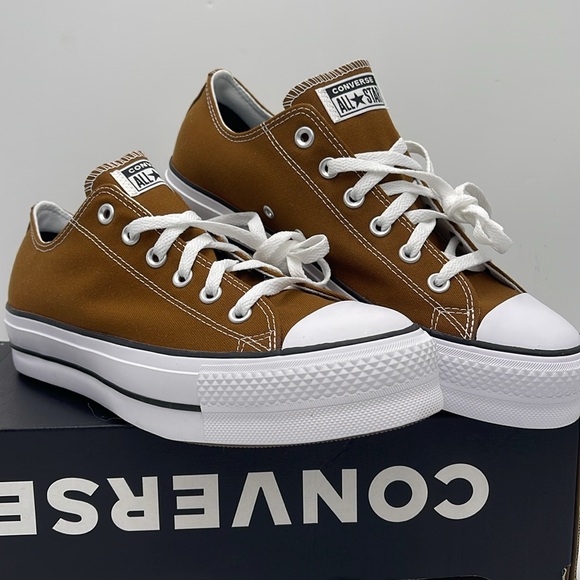 Converse Men’s CTAS LIFT OX
BRINDLE BROWN/WHITE/BLACK A09994C Platforms Sneakers - Picture 4 of 16